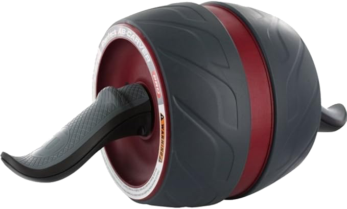 Ab wheel for core training in small apartment gym
