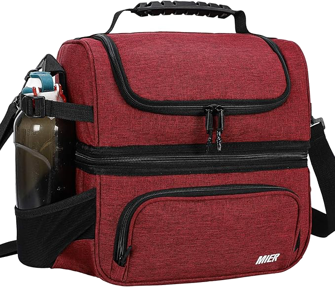 Insulated lunch bag for fitness meal prep
