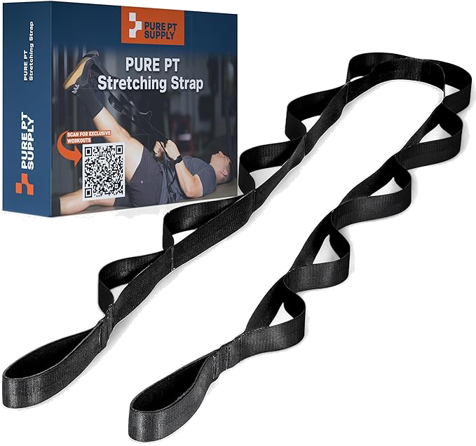 Stretch strap for hip and shoulder mobility